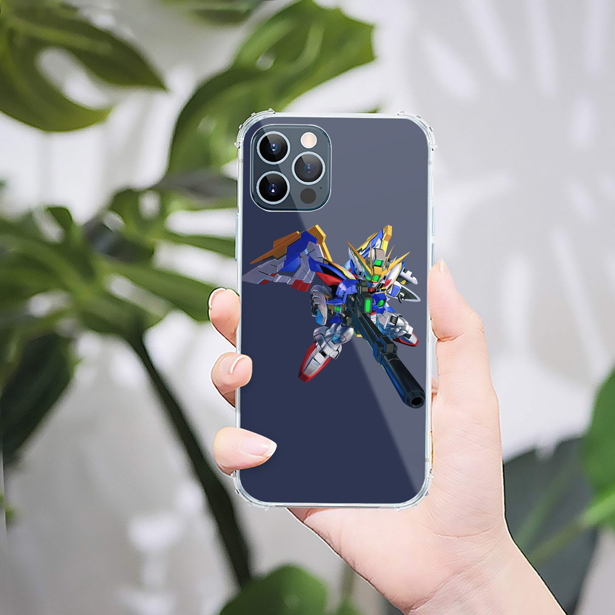 （画像用） 機動戦士ガンダム Mobile Suit Gundam 【iPhone 12シリーズ対応】透明スマホケース（クリアソフトケース）